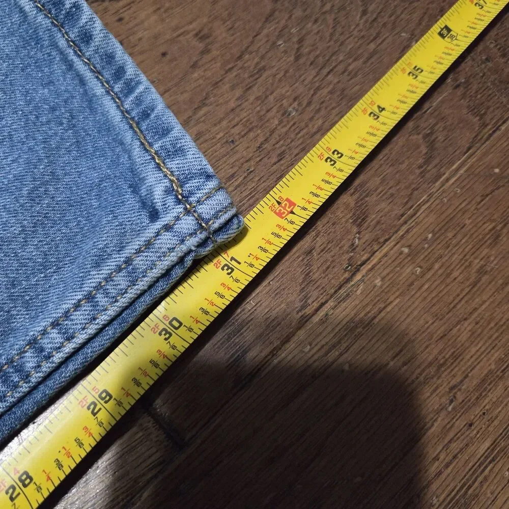 Levis 512 Jeans Mens 38x32 Blue Slim Taper Stretch Denim Medium Wash Whiskered